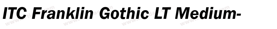 ITC Franklin Gothic LT Medium字体转换